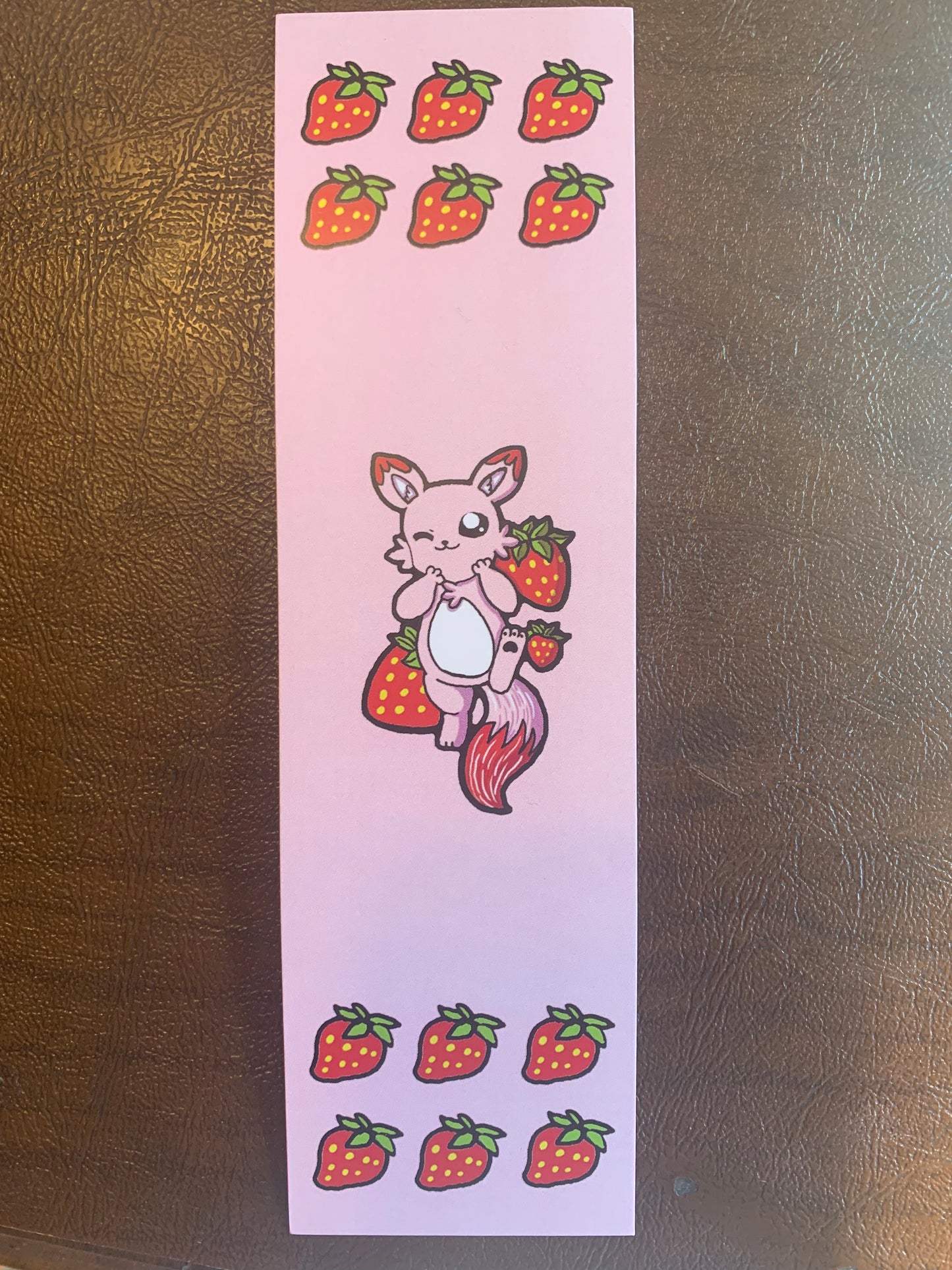 Strawberry Fox Bookmark