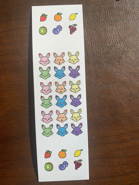 Fruity Foxes Assorted Flavors Bookmark